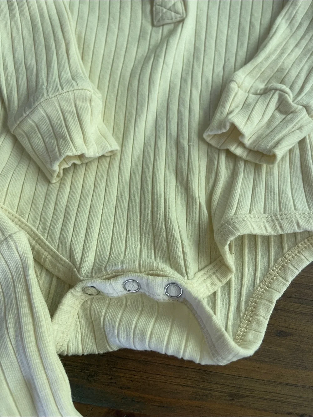 Ribbed Two-Piece Baby Set — Cream